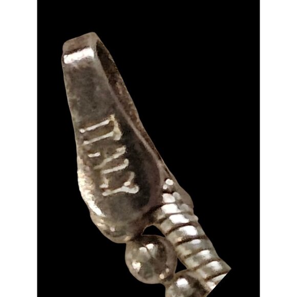 Italian 925 Sterling Silver Twist Necklace With Lobster Clasp 18 Inch Vintage - Picture 9 of 13